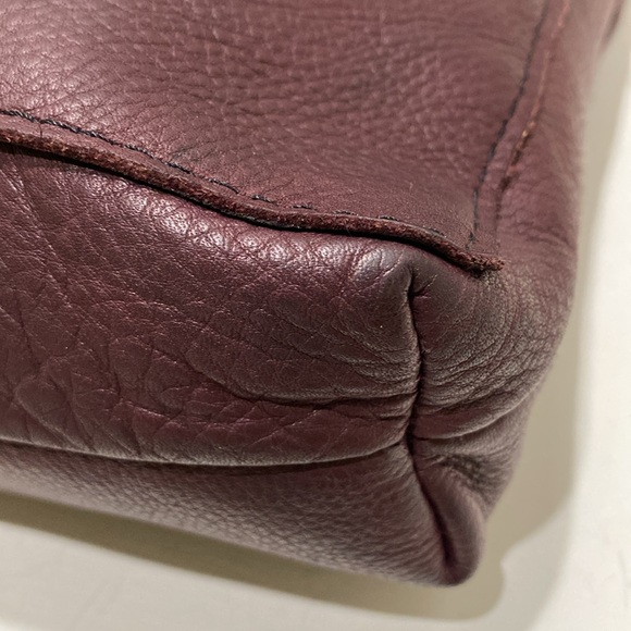 AWL SNAP Brown Soft Leather Flap Crossbody Bag - Picture 7 of 14